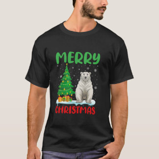 Árbol de oso polar navidad sudaderas mujeres feas