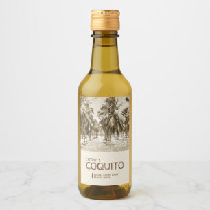 Árbol de palma de coco tropical para etiqueta de v