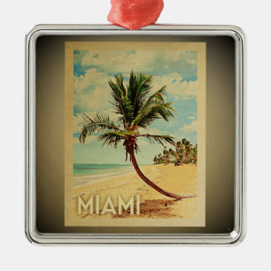 Árbol de palmas con ornamento de viajes de Miami V