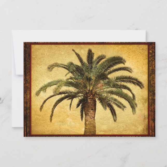 Árbol de palmas de época - Plantilla personalizada (Anverso)