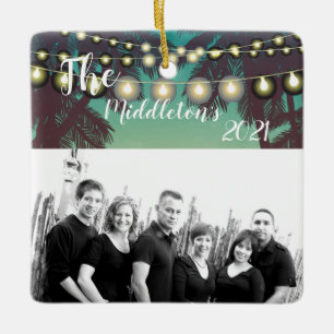 Árbol de palmas de ornamento de playa XMAS persona