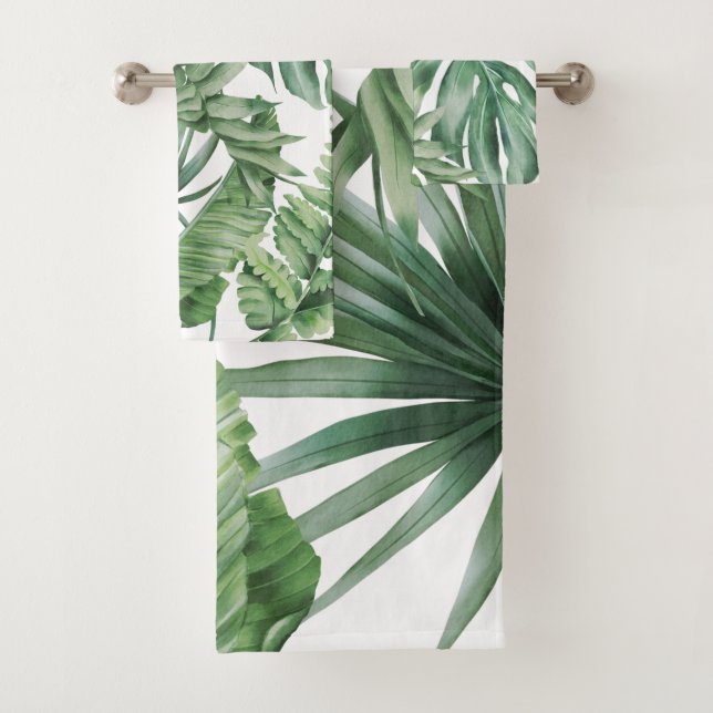 Árbol de palmas tropicales de la selva de Monstera (In situ)
