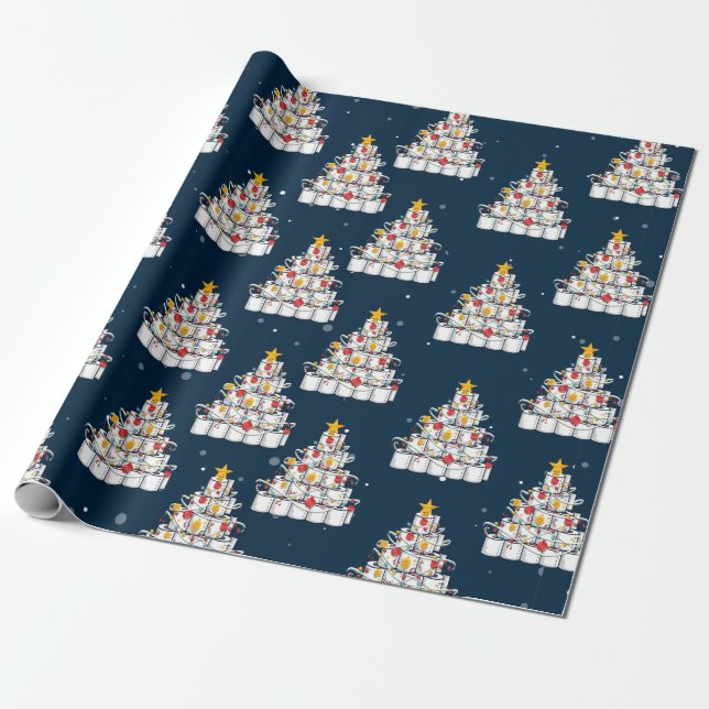 árbol de papel higiénico 2020, Navidades graciosos (Desenrollado)