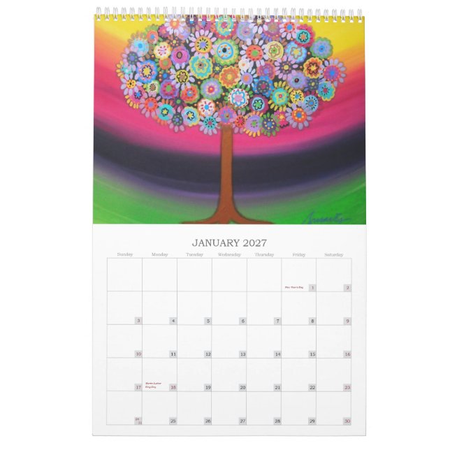 ÁRBOL DE PRISARTS DEL CALENDARIO 2012 DE LAS (Jan 2027)