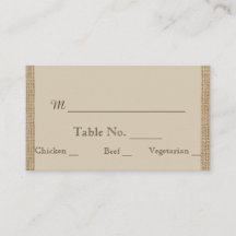 Árbol de roble en las tarjetas Burlap Boda