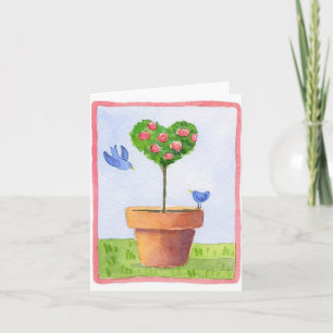 Árbol de Rosas - Tarjeta de Nota