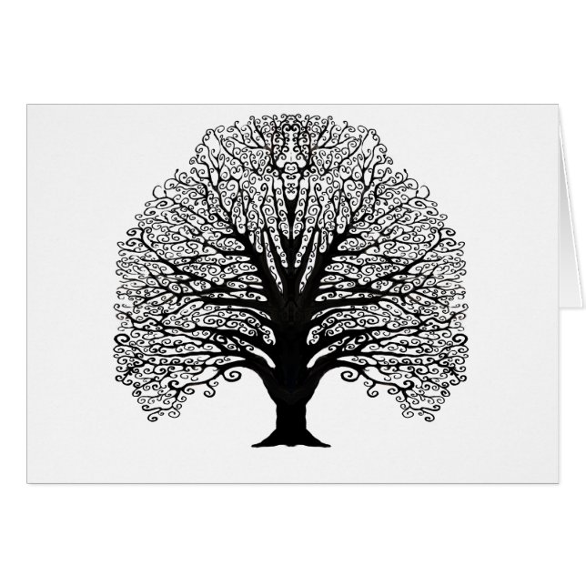 Árbol de Swirl Negro (Anverso (Horizontal))