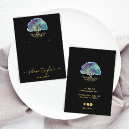 Árbol de vida Árbol espiritual Tarjeta de Negocio 