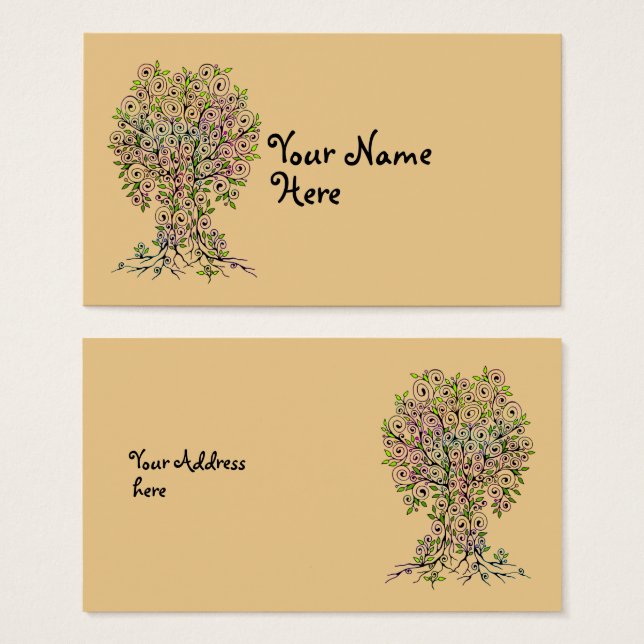 Árbol De Vida - Espirales Salen Frutas 1 (Anverso y reverso)