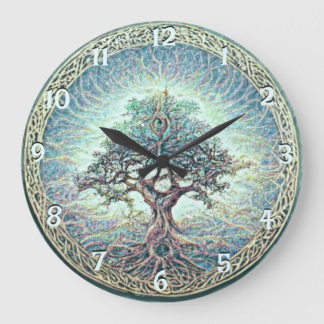 Árbol de vida grande reloj (Anverso)