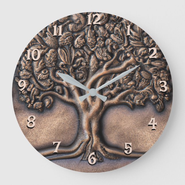 Árbol de vida grande reloj (Anverso)