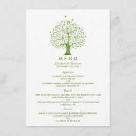 Árbol de vida, menú de bodas elegante