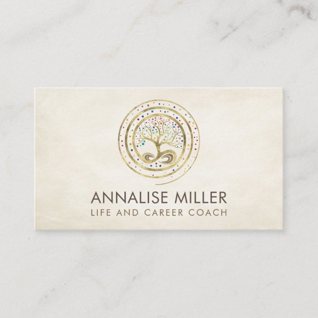 Árbol de vida - Tarjeta de visita infinita (Anverso)