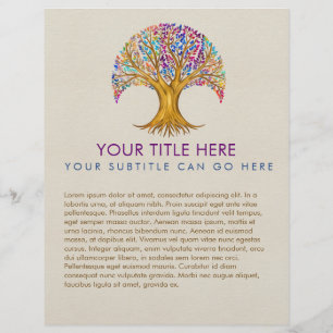 Árbol de vida - Yggdrasil - Hojas coloridas