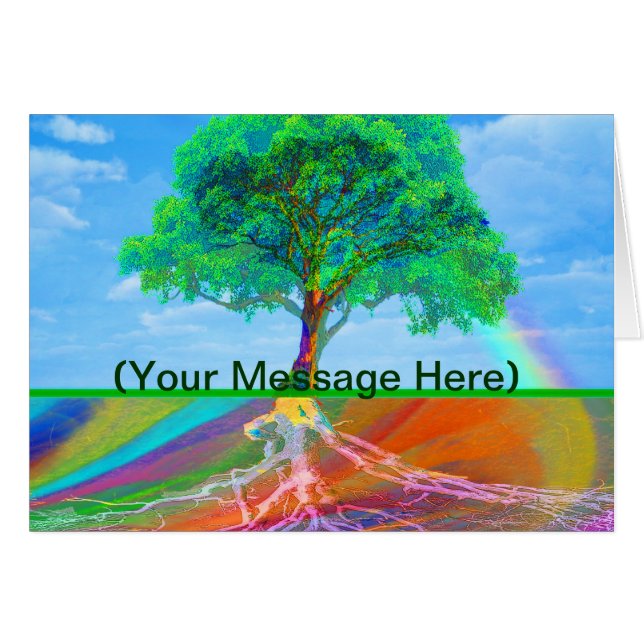 Árbol del arco iris de la vida (Anverso (Horizontal))