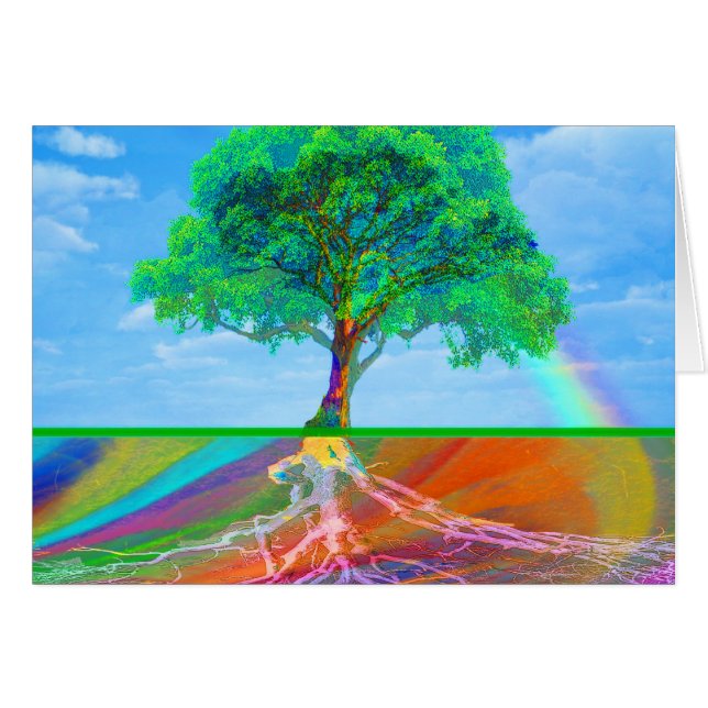 Árbol del arco iris de la vida (Anverso (Horizontal))