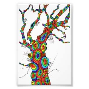 Árbol del arco iris - impresión fotográfica