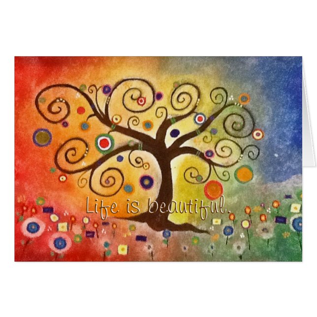 Árbol del Bello Artes de la pintura hermosa del (Anverso (Horizontal))