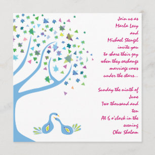 Árbol del compromiso de la invitación de la boda