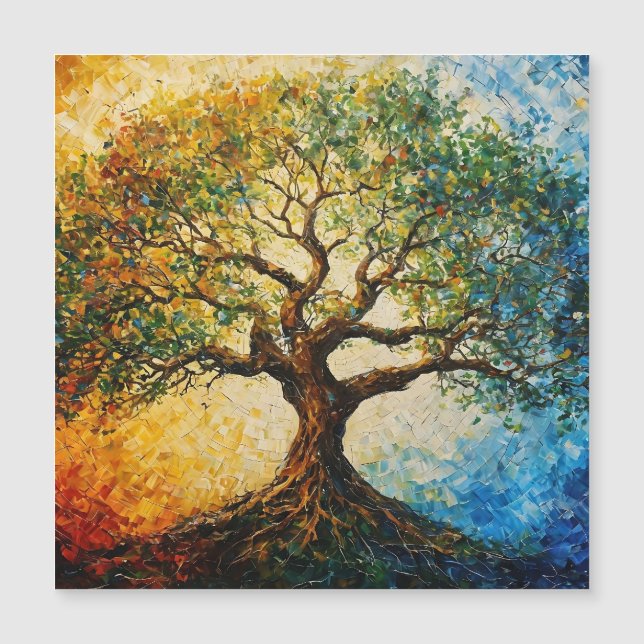 Árbol del conocimiento - Pintura de petróleo (Anverso)