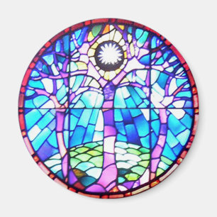 Árbol del imán del vitral de la vida