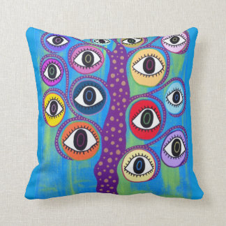 Árbol del mal de ojo del arte de la almohada de