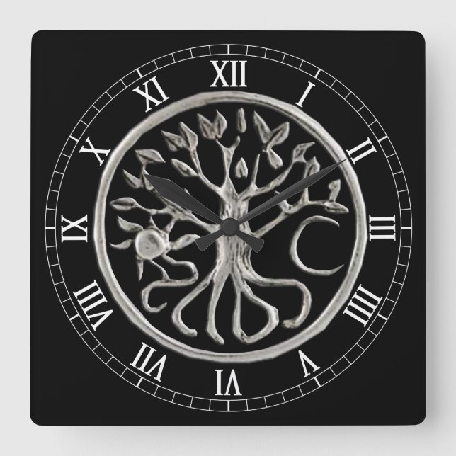 Árbol del reloj de los números romanos del (Anverso)