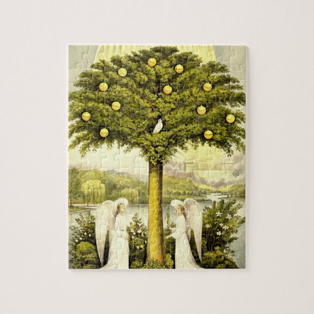 Árbol del rompecabezas de la vida (Vertical)