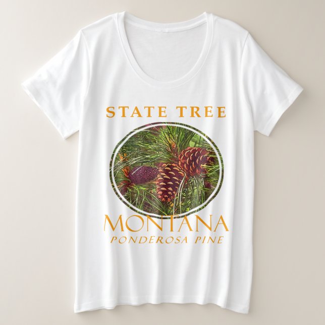 Árbol del Territorio de Montana El Pino Ponderosa (Anverso del diseño)