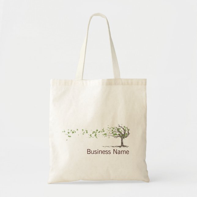 Árbol del viento del zen con el bolso de las hojas (Frente)