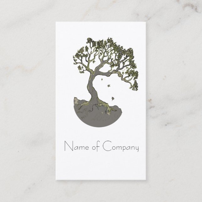 Árbol del zen, tarjetas de visita (Anverso)