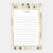 Árbol elegante una nota de la libreta del