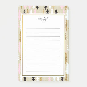 Árbol elegante una nota de la libreta del