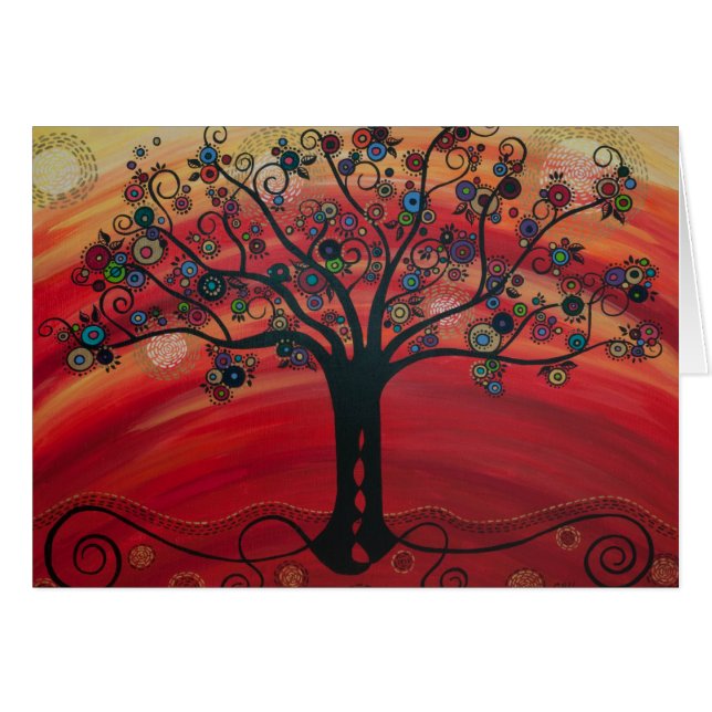 "Árbol en colorete" por CatherineHayesArt (Anverso (Horizontal))