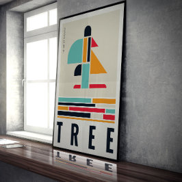 Árbol en el arte de Bauhaus.
