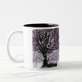 Árbol en taza de la nieve