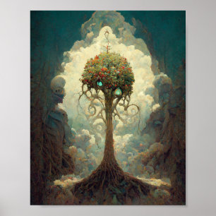 Árbol encantado 2 Fantasía Poster de arte
