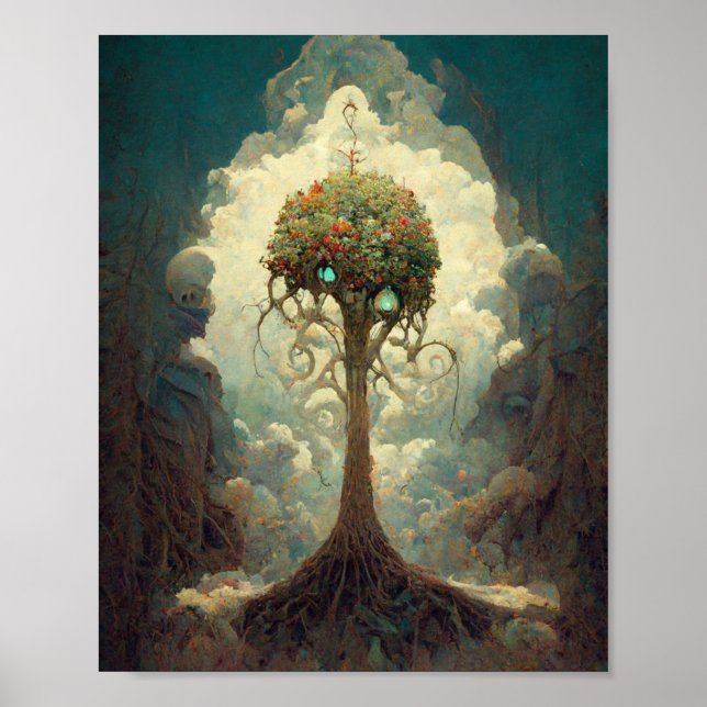 Árbol encantado 2 Fantasía Poster de arte (Frente)