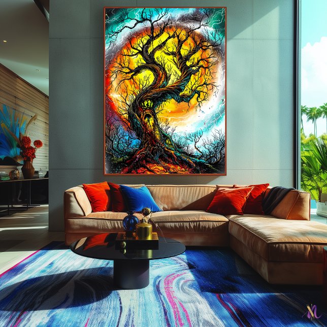 Árbol encantado torcido - Arte de fantasía gótica (Subido por el creador)