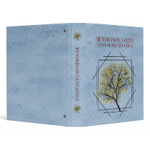 Árbol familiar azul moderno genealógico