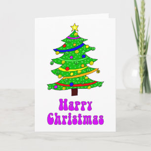 Árbol feliz de Navidad de Hippie