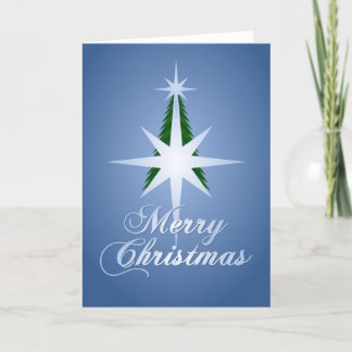 Árbol Feliz Navidad Estrella de Belén (Azul)