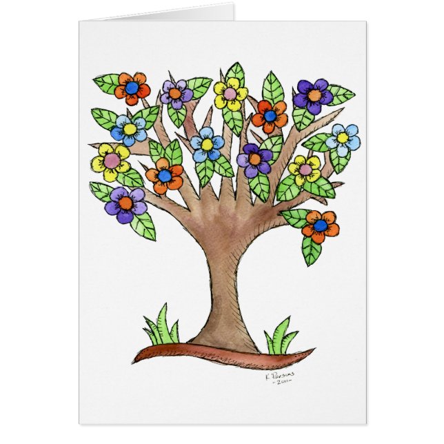 Árbol floreciente (Frente)