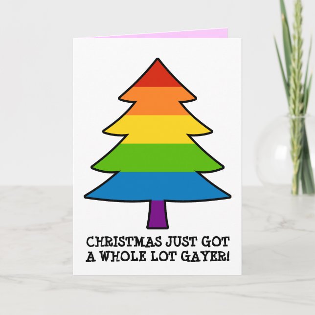 Árbol gay de Navidad del arco iris (Anverso)