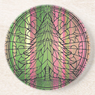 “Árbol Glorioso de Navidad” Posavasos de Cerámica