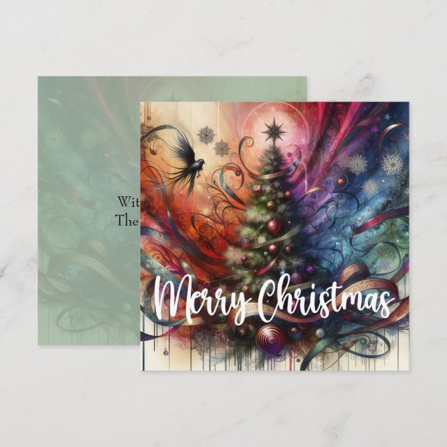 Árbol gótico de Navidad (Anverso / Reverso)