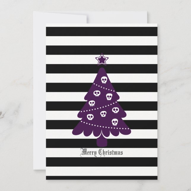 Árbol gótico de Navidad con franjas (Anverso)