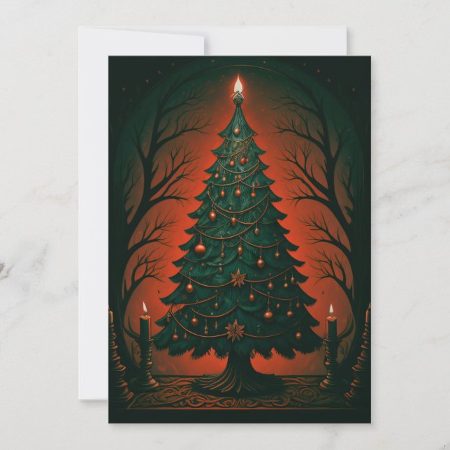 Árbol gótico oscuro de navidad (Anverso)