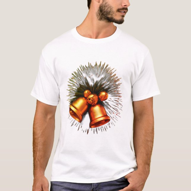 Árbol jingle Bell: Diseño positivo de camiseta de  (Anverso)