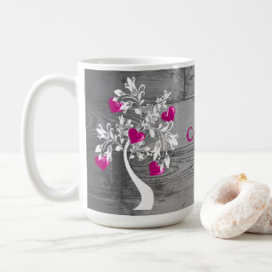 Árbol magenta de tazas de café personalizadas